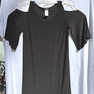 MSK black dress cold shoulder Size 1X